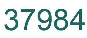 Número 37984 imagen verde