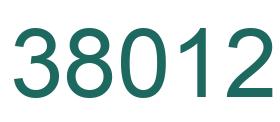 Number 38012 green image