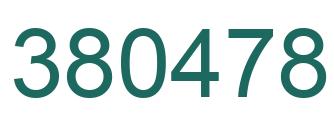 Número 380478 imagen verde
