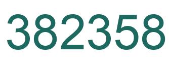 Number 382358 green image