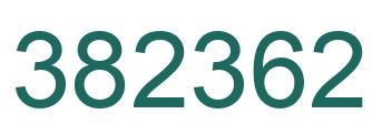 Number 382362 green image