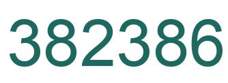 Number 382386 green image