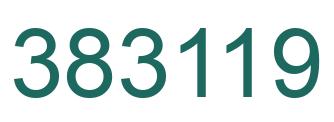 Number 383119 green image