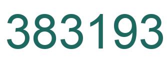Number 383193 green image
