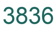 Número 3836 imagen verde