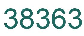 Number 38363 green image