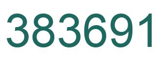 Number 383691 green image