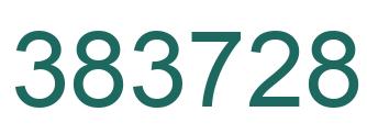 Number 383728 green image