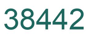 Number 38442 green image