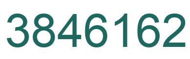 Number 3846162 green image