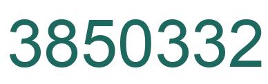 Number 3850332 green image