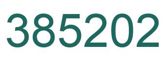 Number 385202 green image