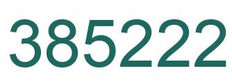 Number 385222 green image