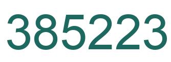 Number 385223 green image