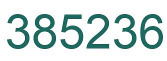 Number 385236 green image