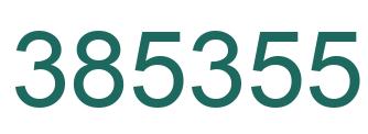 Number 385355 green image