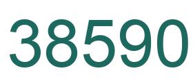 Number 38590 green image