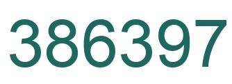 Number 386397 green image