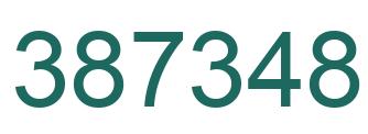 Número 387348 imagen verde