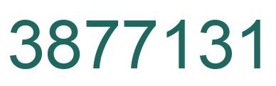 Number 3877131 green image