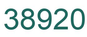 Número 38920 imagen verde