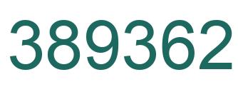 Number 389362 green image