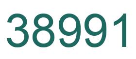 Number 38991 green image