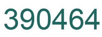 Number 390464 green image