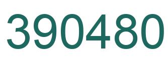 Number 390480 green image