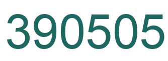 Number 390505 green image