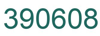 Number 390608 green image