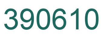 Number 390610 green image