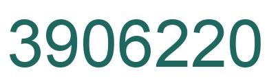 Number 3906220 green image