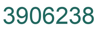 Number 3906238 green image