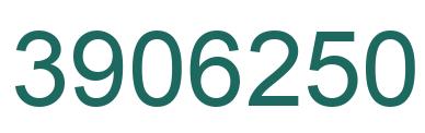 Number 3906250 green image