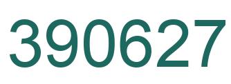 Number 390627 green image
