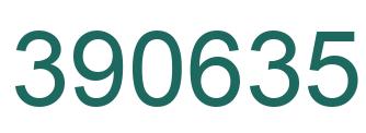 Number 390635 green image