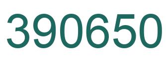Number 390650 green image