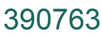 Number 390763 green image