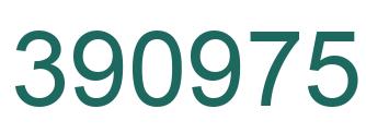 Number 390975 green image
