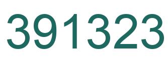 Number 391323 green image