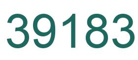 Number 39183 green image