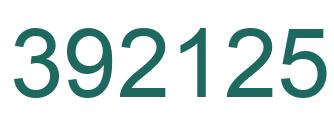 Número 392125 imagen verde