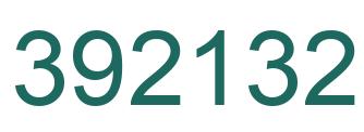Number 392132 green image