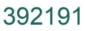 Número 392191 imagen verde