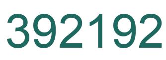 Number 392192 green image