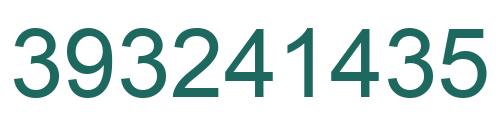 Number 393241435 green image