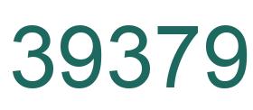 Number 39379 green image