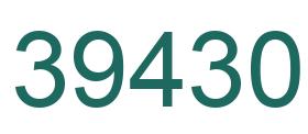 Number 39430 green image