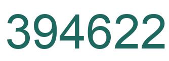 Number 394622 green image